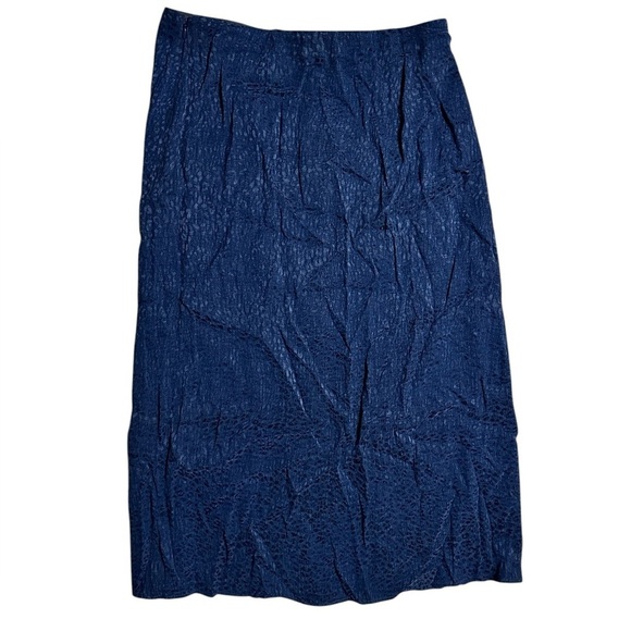 NWT Gerard Darel Elegant Navy Blue Skirt Midi Size 38 - Picture 4 of 4